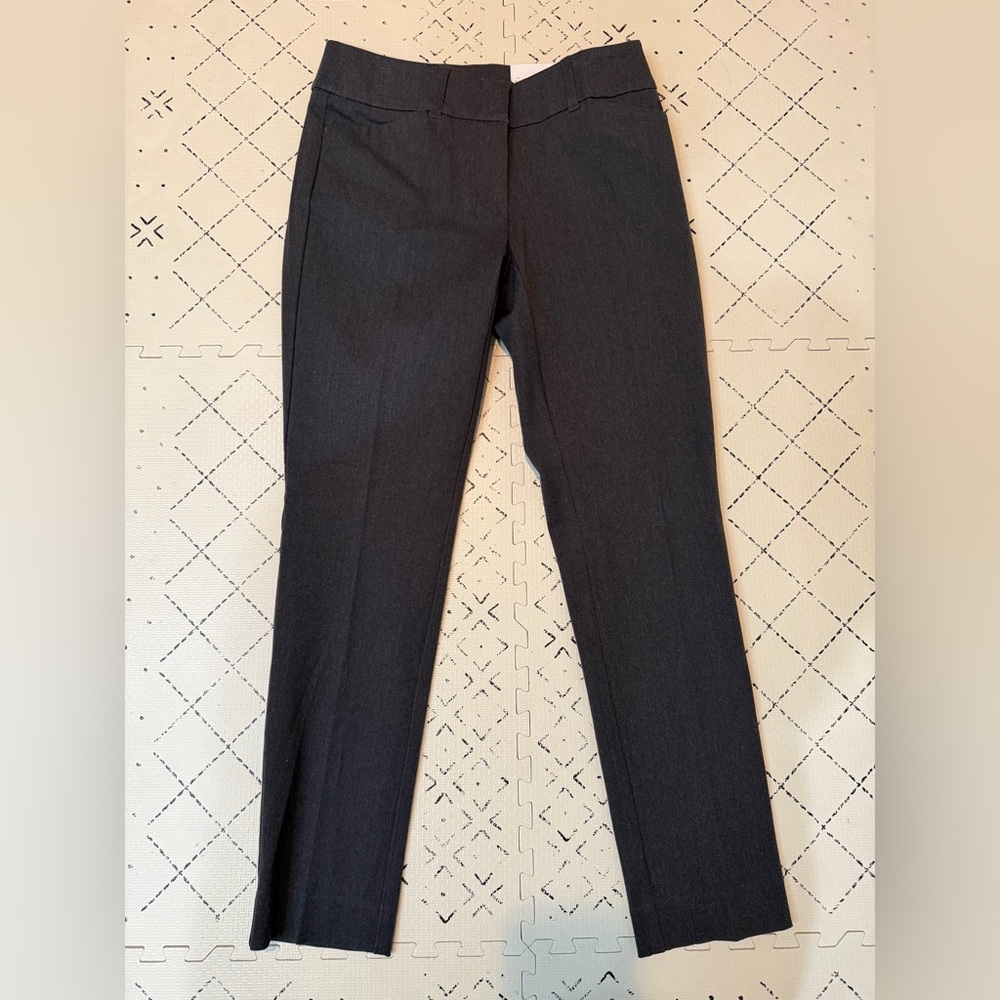 NWT Ann‎ Taylor Loft curvy skinny ankle gray pants size 2